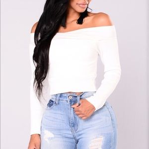 Fashion nova off the shoulder sweater